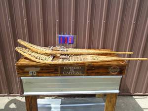 1 pair of snocraft snow shoes. 12 x 60. Made in norway As shown.