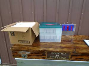 2 boxes envelops, copy paper & etc.