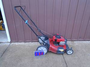 Craftsman big wheel mower. Starts easy. Tested & works.