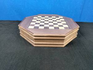 lot 111 image: Trademark Games Octagonal Chess Board