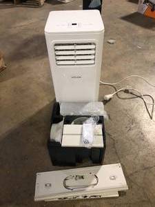 Vissani 5,000 BTU 115-Volt Portable Air Conditioner for 150 sq. ft. Rooms with Dehumidifier and Remote in White Customer Returns See Pictures