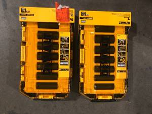 Lot of DEWALT 12 in. Drive Metric Impact Socket Set (7-Piece) Customer Returns See Pictures