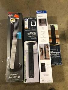 Lot of Assorted Oscillating Fans Various Models and Conditions  Customer Returns See Pictures