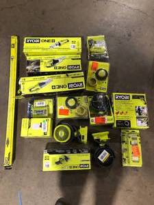 Lot of Assorted Ryobi  Tools and Hardware Various Models and Conditions Customer Returns See Pictures