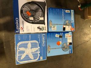 Lot of Assorted Fans  Various Models and Conditions     Customer Returns See Pictures