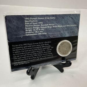 1992 U.S. Olympic Commemorative Silver Dollar wStamp