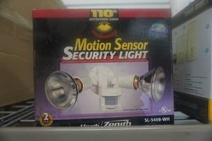 lot 36 image: Zenith Model SL5408 Motion Sensor Security Light