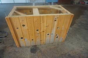 lot 78 image: Home Made Wood Dog House