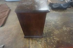 lot 97 image: Dining Room Wood 3 Door 3 Drawer Hutch