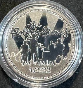 The Rolling Stones 1oz .999 Silver Round