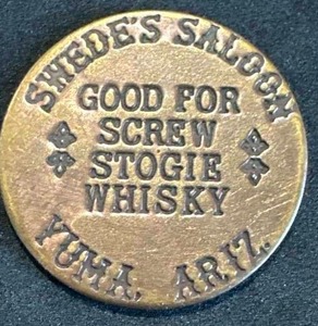 Swedes Saloon Brass Brothel Token