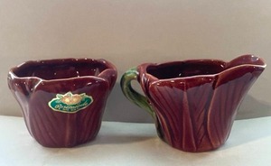 Rosemeade Creamer & Sugar Bowl