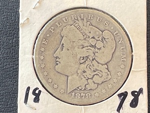 1878 Morgan Dollar 7 Tail Feathers Reverse of 1878