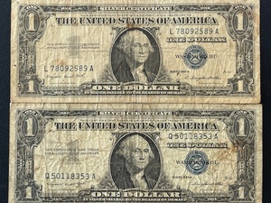 1957 A $1 Dollar Silver Certificates