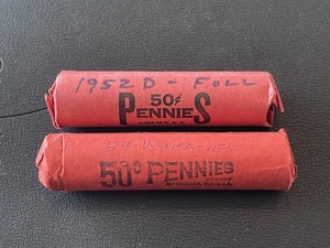 Rolls of Lincoln Wheat Cents