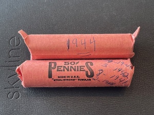 Rolls of Lincoln Wheat Cents