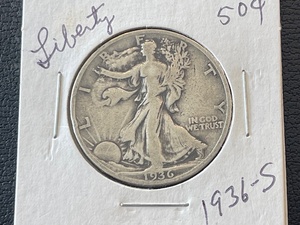 1936-S Walking Liberty Half Dollar