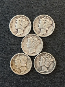 Silver Mercury Dimes
