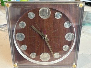 1964 Silver Coinage Clock