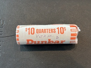 Roll of Uncirculated Quarters Vermont-D