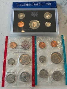 1971-S Proof Set and P & D Mint Sets
