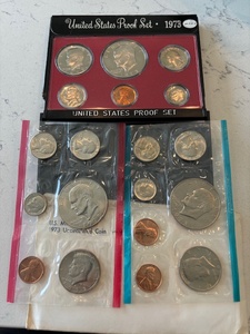 1973-S Proof Set and P & D Mint Sets