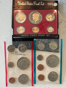 1974-S Proof Set and P & D Mint Sets