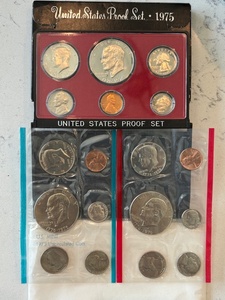 1975-S Proof Set and P & D Mint Sets