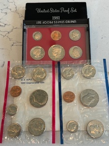 1981-S Proof Set and P & D Mint Sets