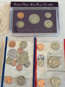 1992-S Proof Set and P & D Mint Sets