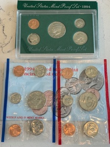 1994-S Proof Set and P & D Mint Sets