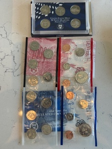 1990-S Quarter Proof Set and P & D Mint Sets