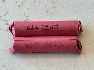 Rolls of Lincoln Wheat Cents