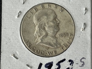 1953-S Franklin Half Dollar