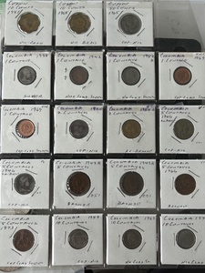 Ceylon (Sri Lanka) and Columbia Foreign Coins