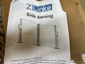 lot 10 image: Zlinke Side Awning