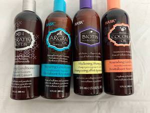 lot 33 image: 4 Bottles of Different Hask Shampoos