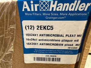 lot 49 image: 12 Air Handler 2EKC5 Filters - 16x24x1