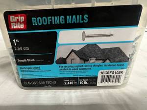 lot 59 image: 2,440ct of Grip Rite Roofing Nails - 1