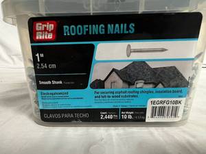 lot 60 image: 2,440ct of Grip Rite Roofing Nails - 1