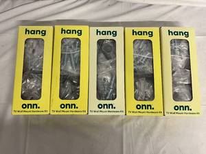 lot 96 image: 5 Hang Onn TV Wall Mount Hardware Kits