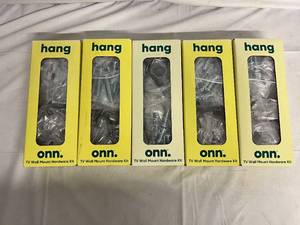 lot 97 image: 5 Hang Onn TV Wall Mount Hardware Kits