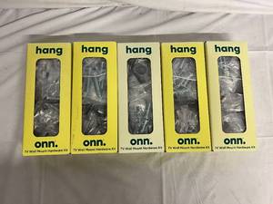 lot 98 image: 5 Hang Onn TV Wall Mount Hardware Kits