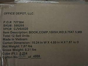 lot 119 image: 12 Composite Notebooks