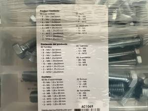 lot 201 image: 128 Piece Set of Autocraft Grade 8 Fasteners