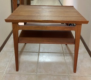 lot 21 image: Mid Century Modern Danish Teak Accent Table by France & Davenkosen