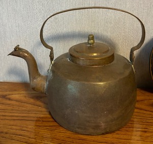 lot 33 image: Vintage Metal Teapot, Watering Can and More
