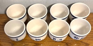 lot 148 image: (8) I Scream, You Scream, We All Scream, For Ice Cream Bowls Bowls