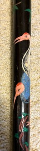 lot 166 image: Charming Vintage Hand-Painted Cane