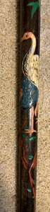 lot 104C image: Vintage Hand Painted Walking Cane